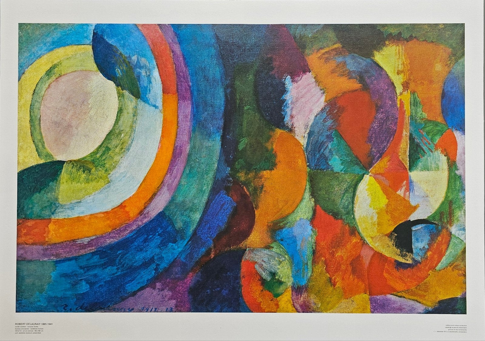 Kunstdruk Stedelijk Museum A'dam - Robert Delaunay, Ophalen of Verzenden