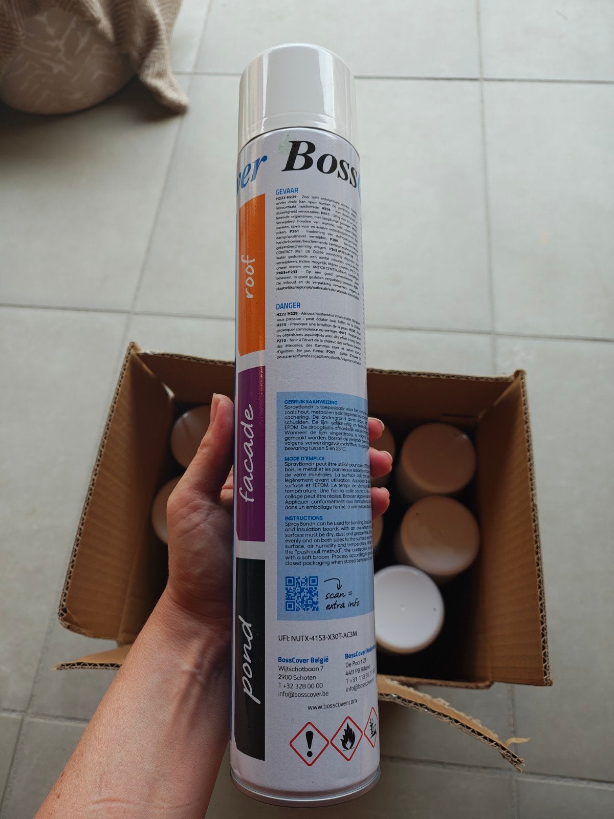 Contactlijm voor EPDM (750ml) doos 11 bussen, Ophalen, Nieuw