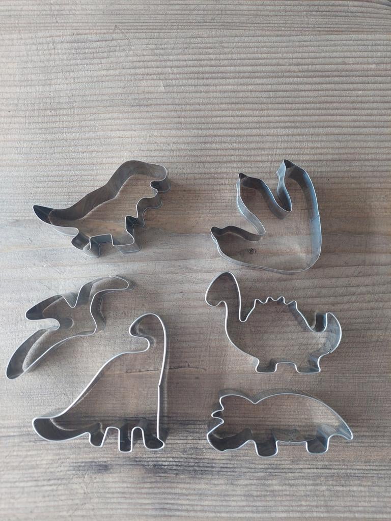 Dino bakvormen koekjes vormen dinosaurus, Ophalen of Verzenden, Zo goed als nieuw, Overige typen
