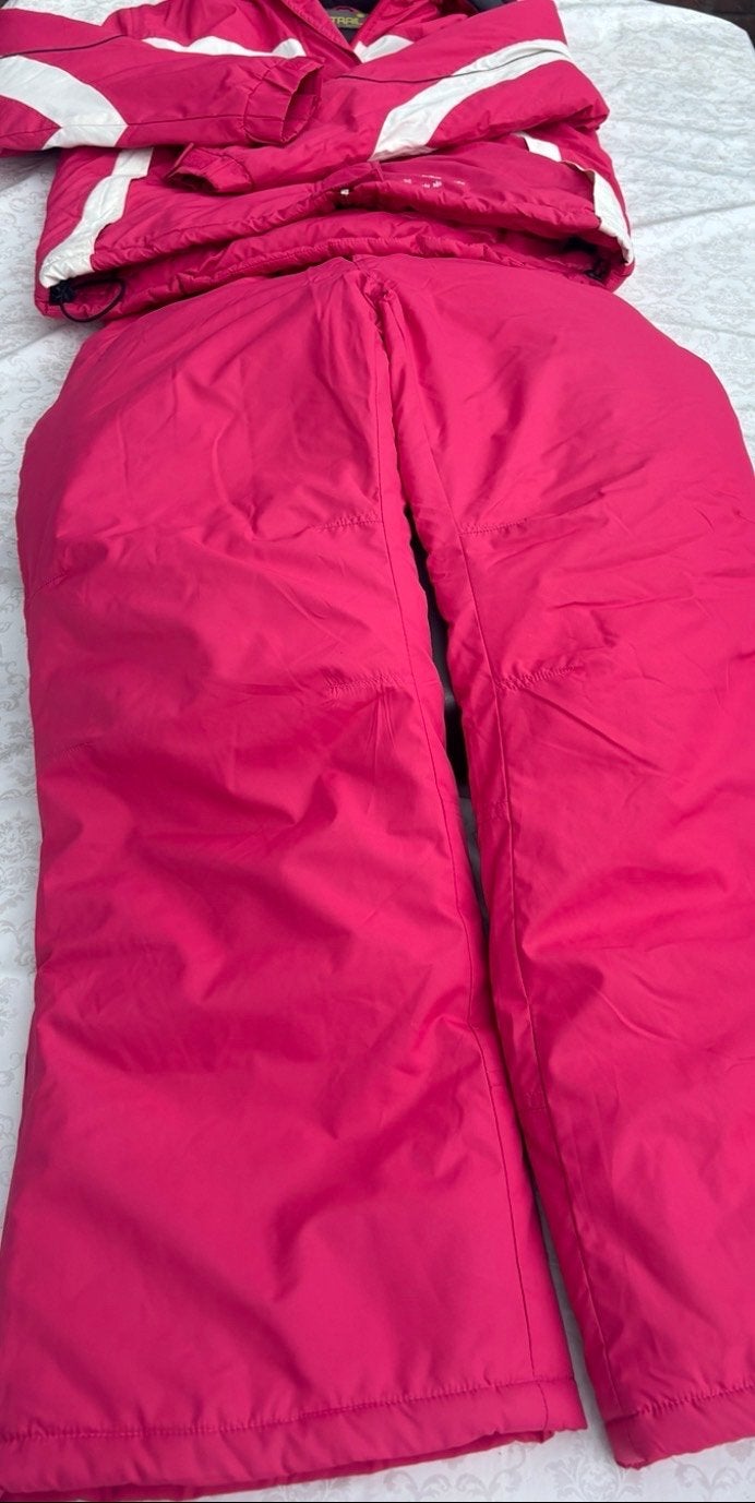 Roze ski-jas en skibroek set - Maat 164, Kleding | Dames, Ophalen of Verzenden, Zo goed als nieuw, Maat 38/40 (M), Pak