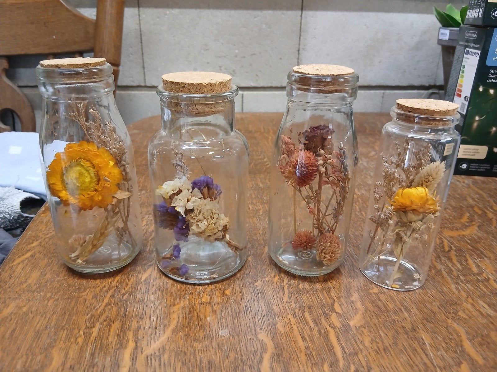 decoratie met droogbloemen, Ophalen of Verzenden