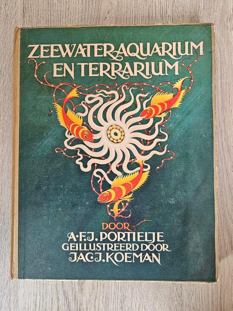 Zeewater-Aquarium en Terrarium - A.F.J. Portielje (1930), Boeken, Ophalen of Verzenden, Gelezen, A.F.J. Portielje