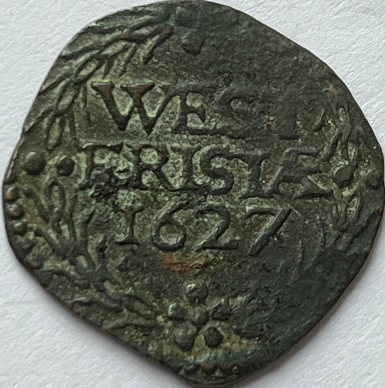 West-Friesland duit 1627, Ophalen of Verzenden, Vóór koninkrijk, Overige waardes, Losse munt