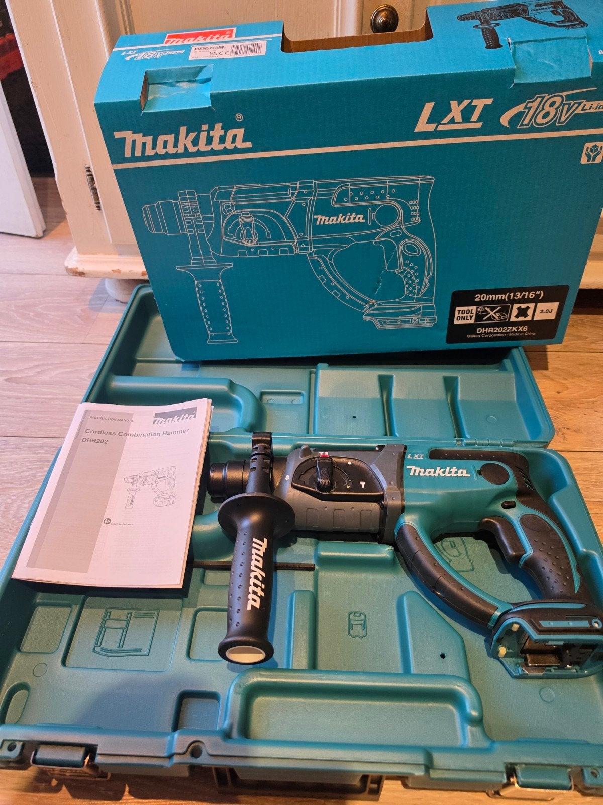 Makita 18V Accu Klopboormachine DHR202ZKX6 (body), Ophalen of Verzenden, Nieuw, Boormachine