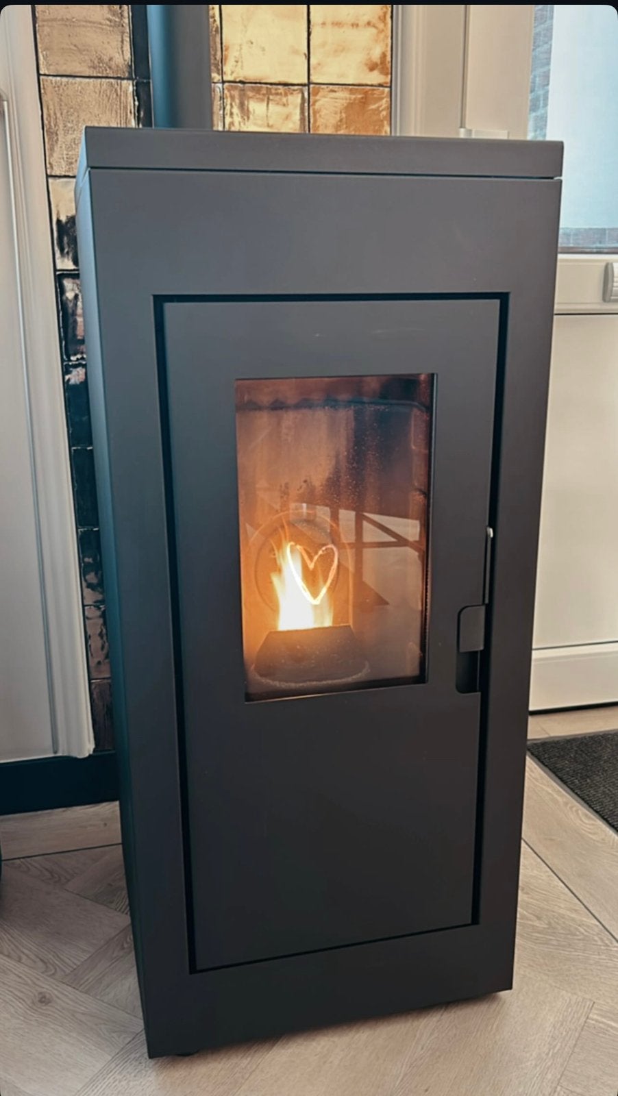 Artel NextGen 9 pelletkachel (9 kW) incl rookgasafvoer., Huis en Inrichting, Kachels, Ophalen, Overige brandstoffen, Zo goed als nieuw