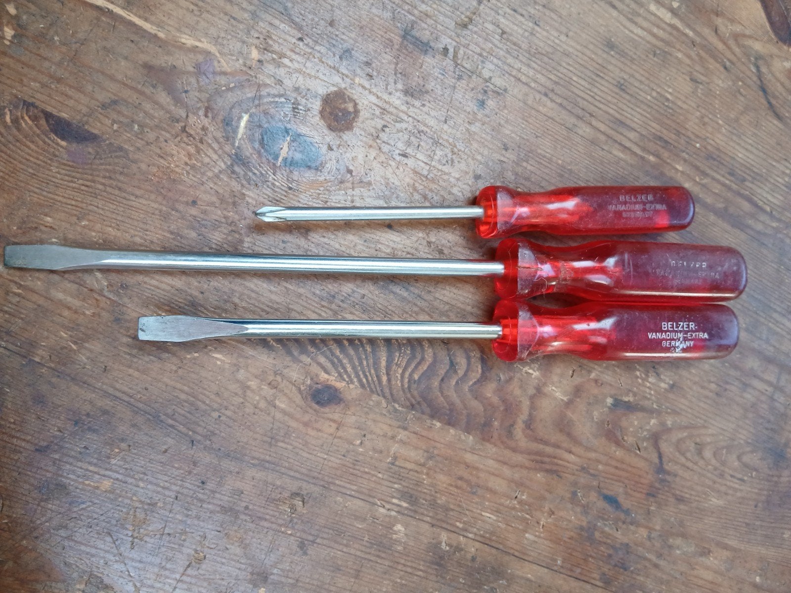 3x Belzer schroevendraaier vintage jaren 60, Ophalen of Verzenden