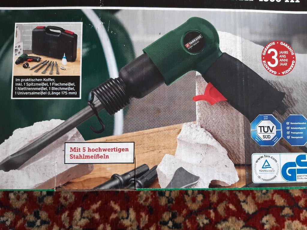 Persluchtbeitel Parkside PDMH 4500 A1 - nieuw in doos, Doe-het-zelf en Verbouw, Ophalen of Verzenden, Nieuw, Beitel, Parkside