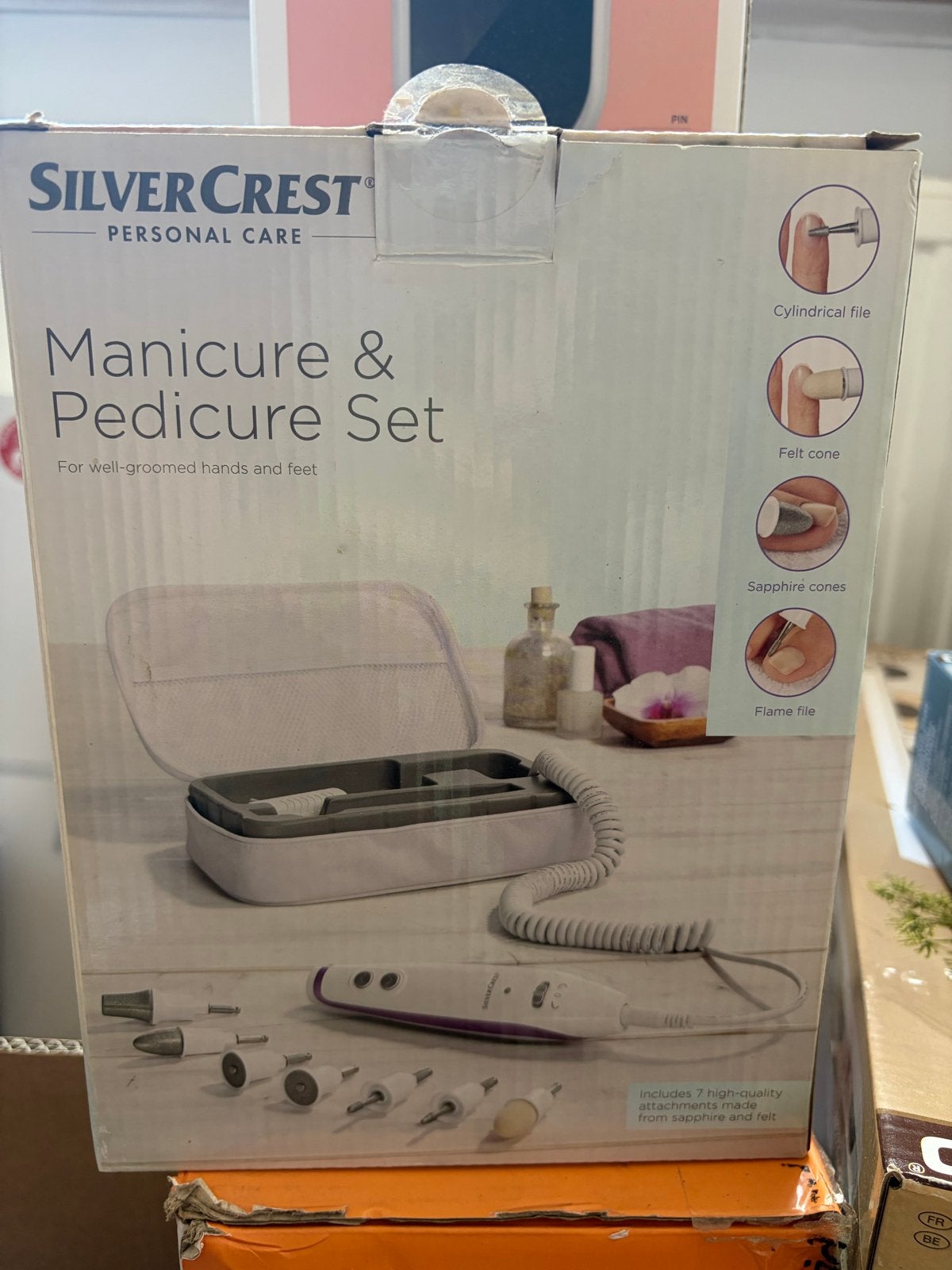 Silvercrest Manicure & Pedicure Set - Nieuw in doos, Witgoed en Apparatuur, Persoonlijke-verzorgingsapparatuur, Ophalen, Nieuw