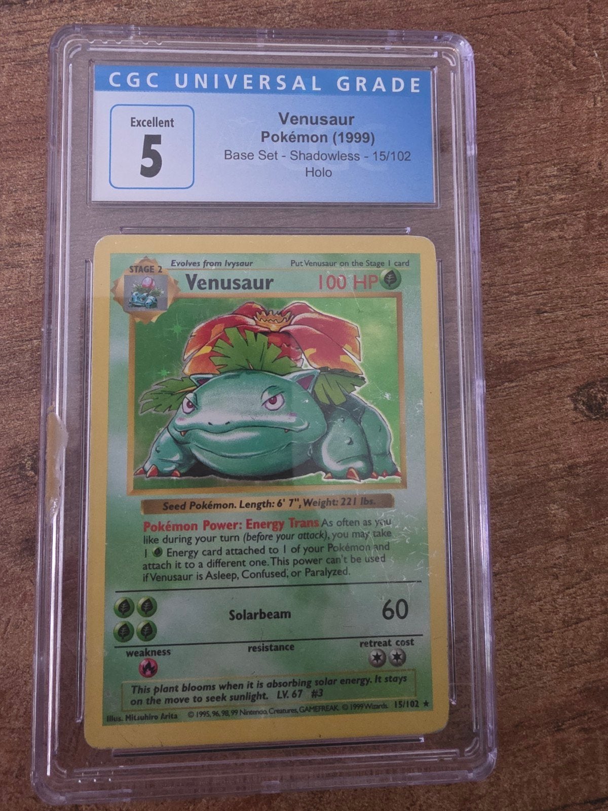 Shadowless Venusaur base, Ophalen of Verzenden, Zo goed als nieuw