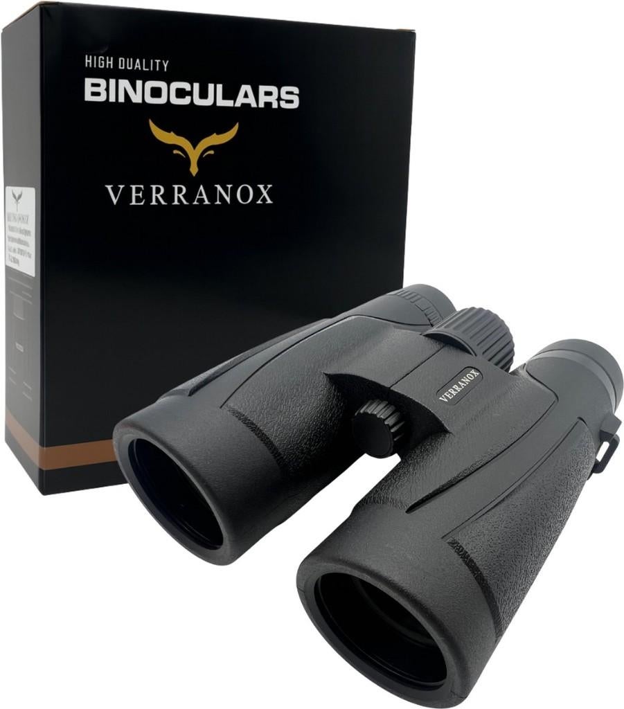 NIEUW! Verranox Verrekijker - Falcon 10x42 Waterdicht- zwart, Overige typen, Nieuw, Ophalen of Verzenden, 8 tot 12x