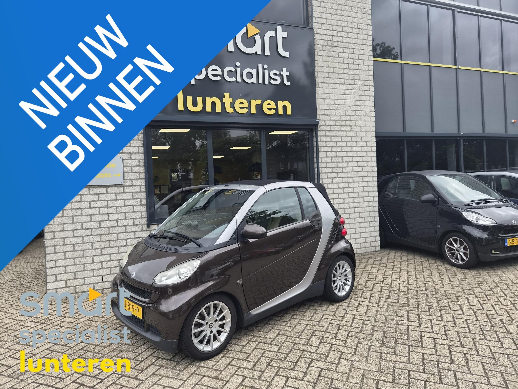 smart fortwo cabrio 1.0 Pulse stuurbekrachtiging, Automaat, Gebruikt, Bedrijf, 3 cilinders
