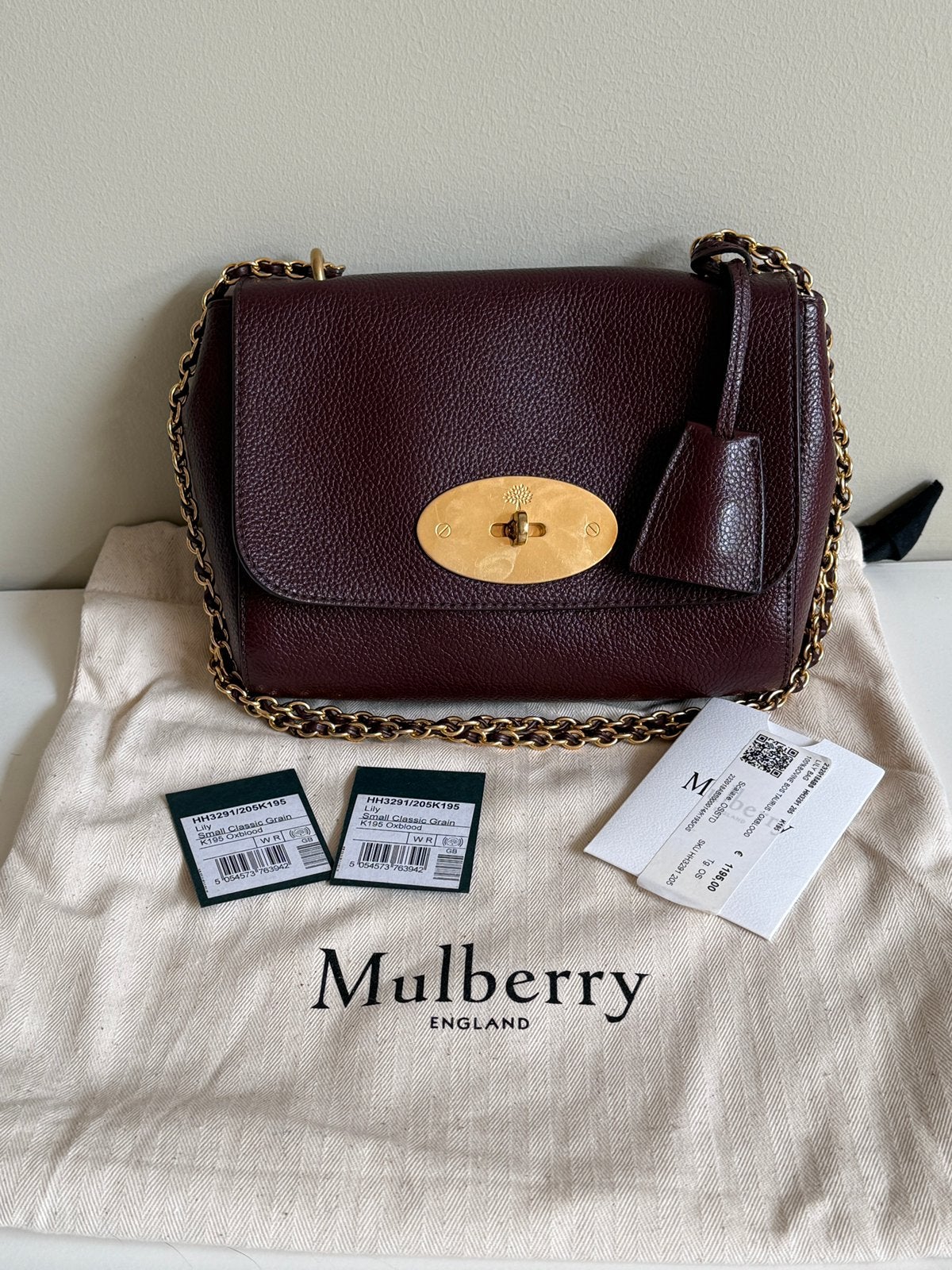Mulberry Lily zgan, Ophalen, Zo goed als nieuw, Zwart, Handtas