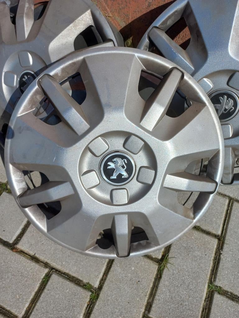 Peugeot wieldoppen voor Boxer bestelbus 4 stuks, helemaal ok, Auto diversen, Wieldoppen, Ophalen, Zo goed als nieuw