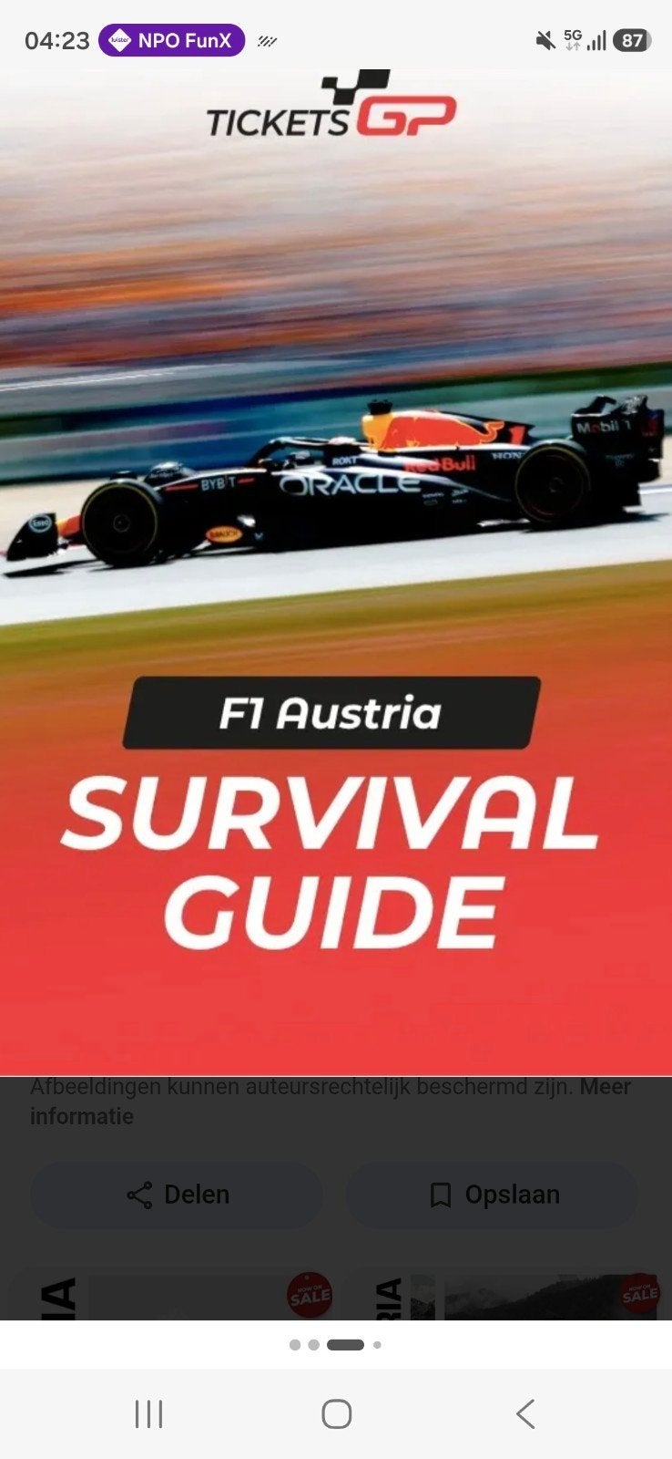 4 weekend tickets f1 oostenrijk 2026, Twee personen