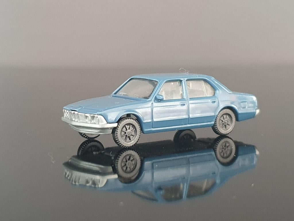 1:87 BMW 745i BMW E23 blauw Fleischmann € 2,5, Hobby en Vrije tijd, Verzenden, Zo goed als nieuw, Auto, Overige merken