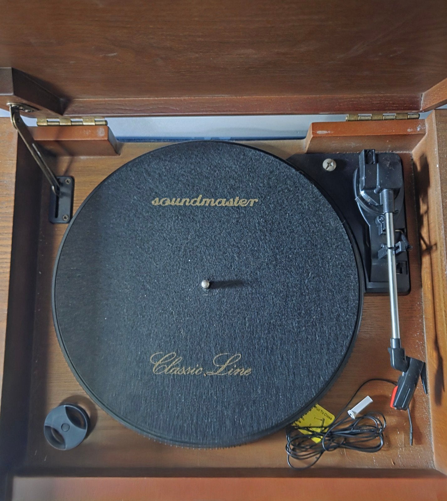 Soundmaster Classic Line Platenspeler met meubel, Ophalen, Gebruikt, Platenspeler, Overige merken