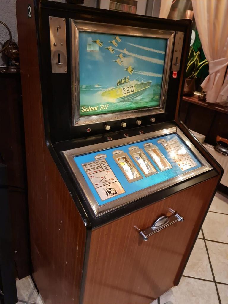 Solent 707 Antieke Gokmachine - Werkt Perfect!, Gulden, Ophalen of Verzenden, Gebruikt