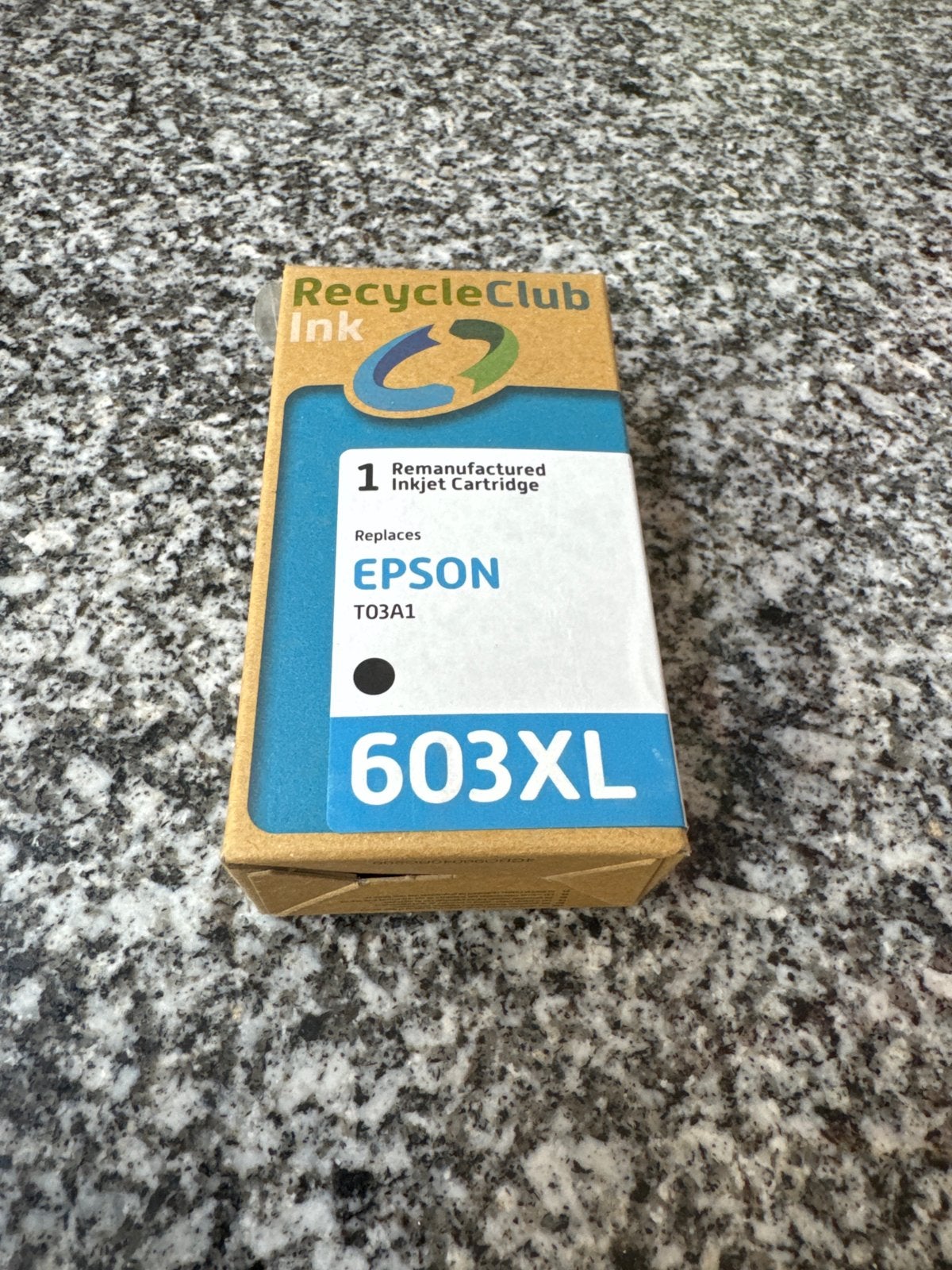 RecycleClub Ink Cartridge Epson T03A1 603XL Zwart, Computers en Software, Ophalen of Verzenden, Nieuw, Cartridge