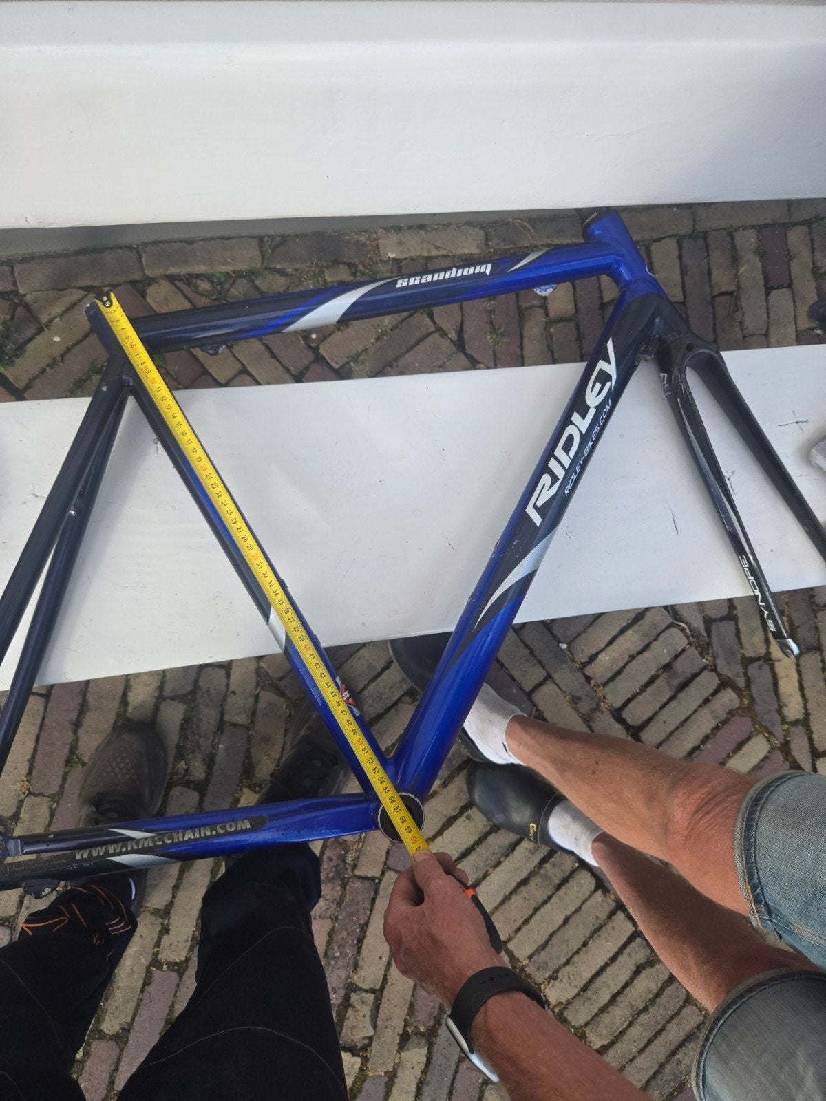 ridley scandium frame carbon voorvork, 25 euro!, Fietsen en Brommers, Fietsonderdelen, Frame, Ophalen of Verzenden, Ridley, Aluminium