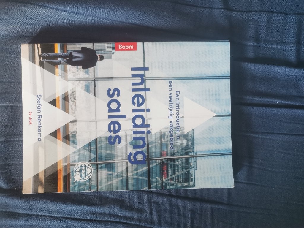 Inleiding sales - Stefan Renkema (2e druk), Ophalen of Verzenden, Zo goed als nieuw, Economie en Marketing, Stefan Renkema
