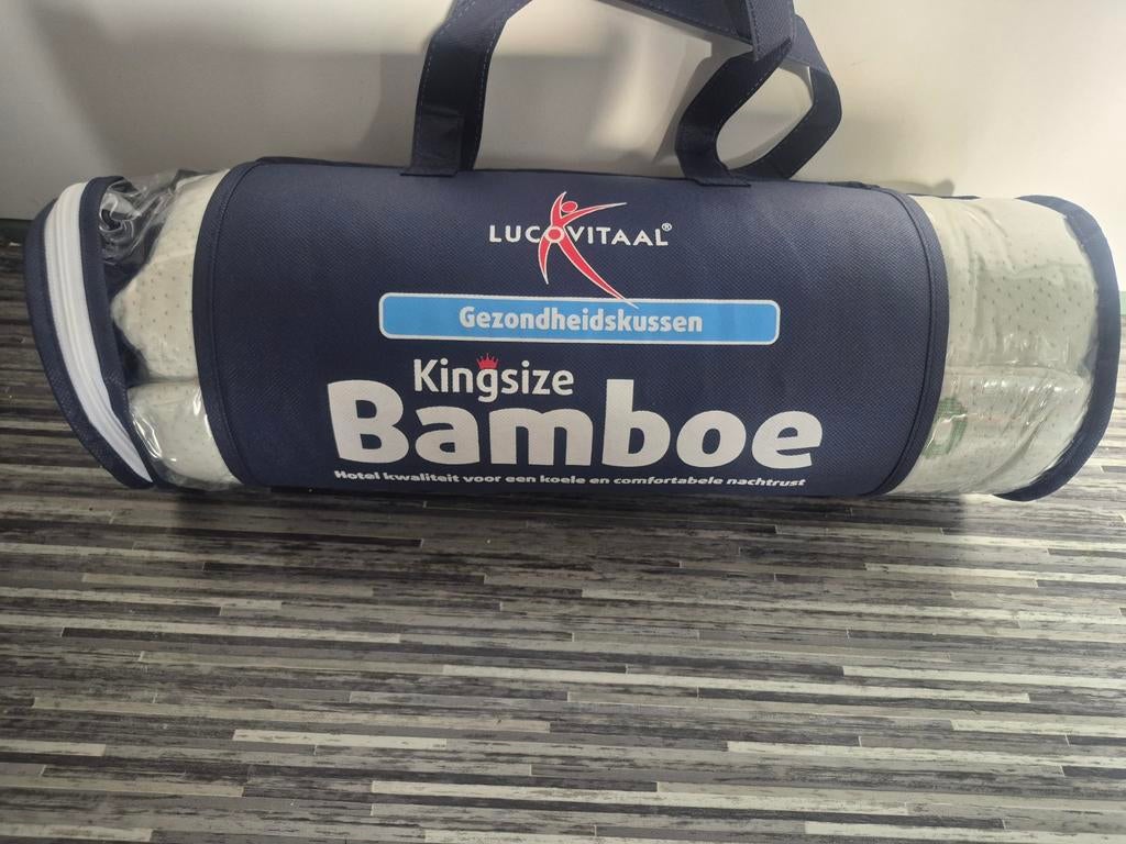 Nieuw Bamboe Gezondheidskussen, Huis en Inrichting, Slaapkamer | Beddengoed, Ophalen of Verzenden, Nieuw, Overige maten, Kussen