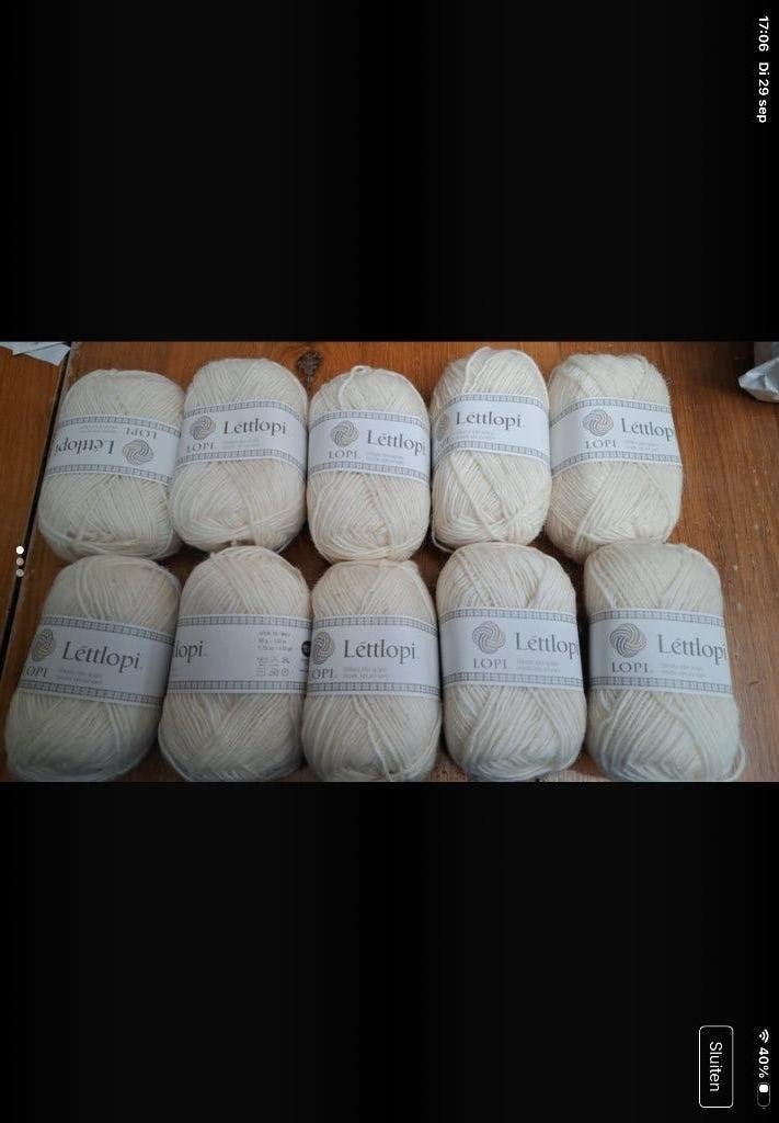 10 bollen istex Lettlopi kleur 0051 100% wol, Breien of Haken, Nieuw, Ophalen of Verzenden, E