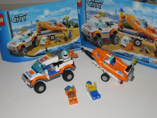 Lego city 60012 4x4 truck en duikboot. 100% Compleet!, City, Verzenden, Lego, Zo goed als nieuw