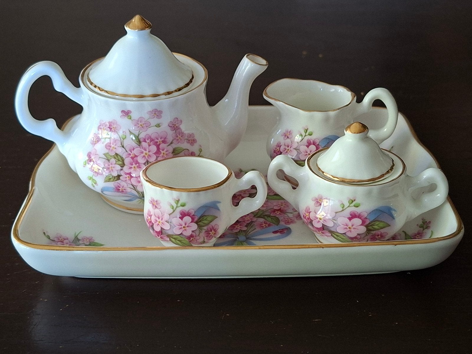 G. Pauws Fine Bone China Miniatuur Theeservies, Ophalen of Verzenden