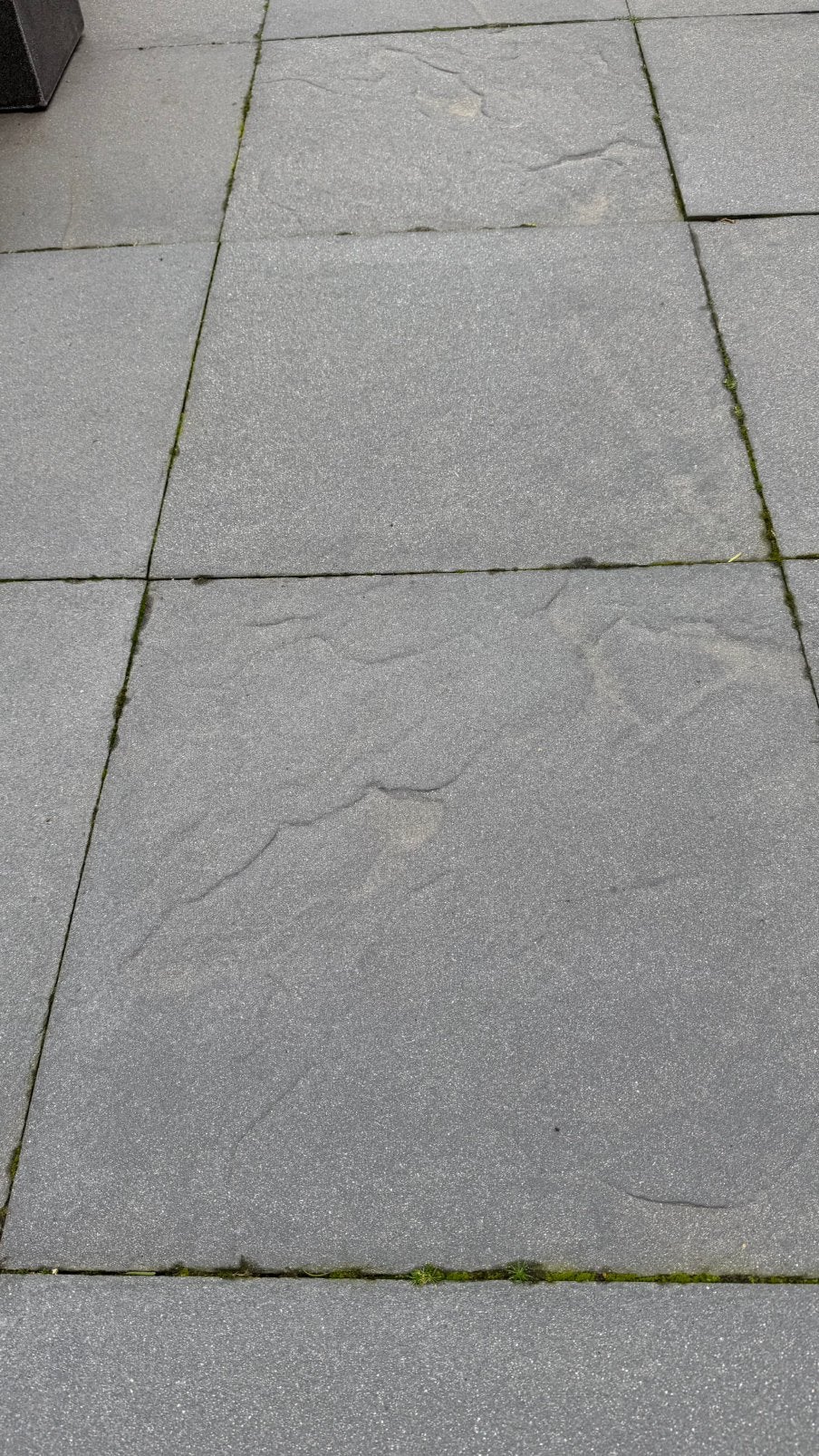 128 gebruikte betontegels 60x60cm. Rustic Slate antraciet., Ophalen, Gebruikt, 10 m² of meer, Beton