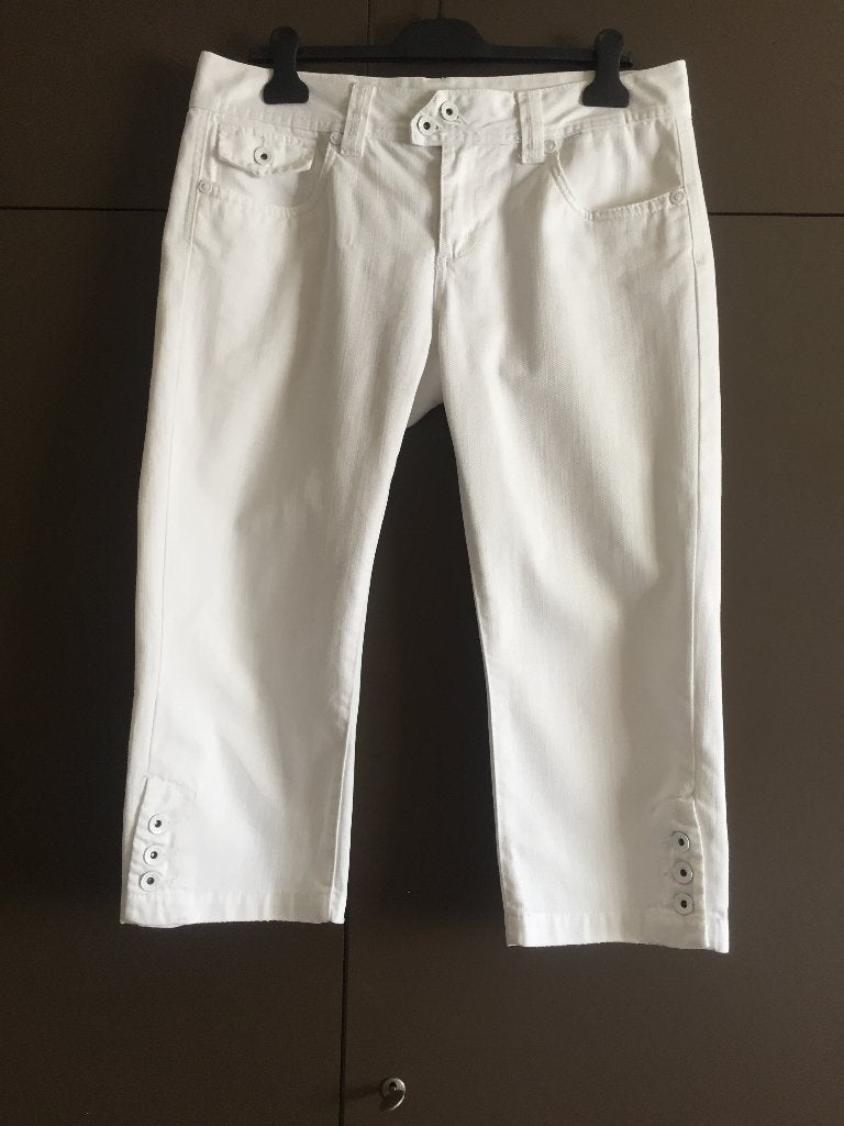 Enkellange Geisha jeans wit maat 42, Kleding | Dames, Geisha, Wit, Ophalen of Verzenden, Zo goed als nieuw