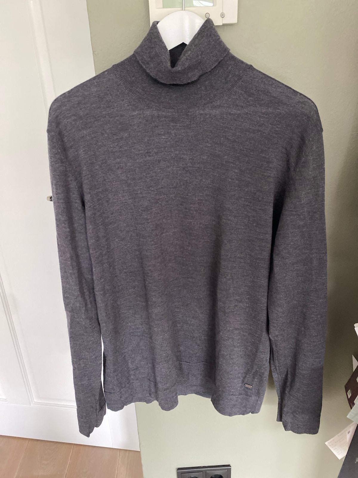 Strellson extrafijne merino coltrui - Maat XL, Ophalen of Verzenden, Zo goed als nieuw, Maat 56/58 (XL), Grijs