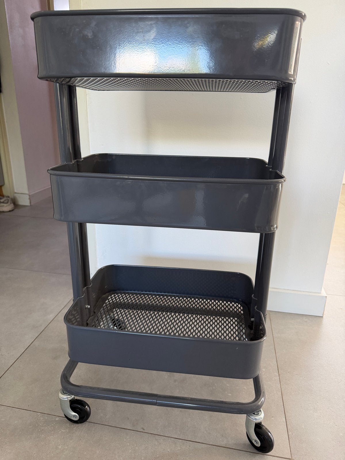 IKEA RÅSKOG Roltafel / Keukenwagen - Grijs, Ophalen, Gebruikt