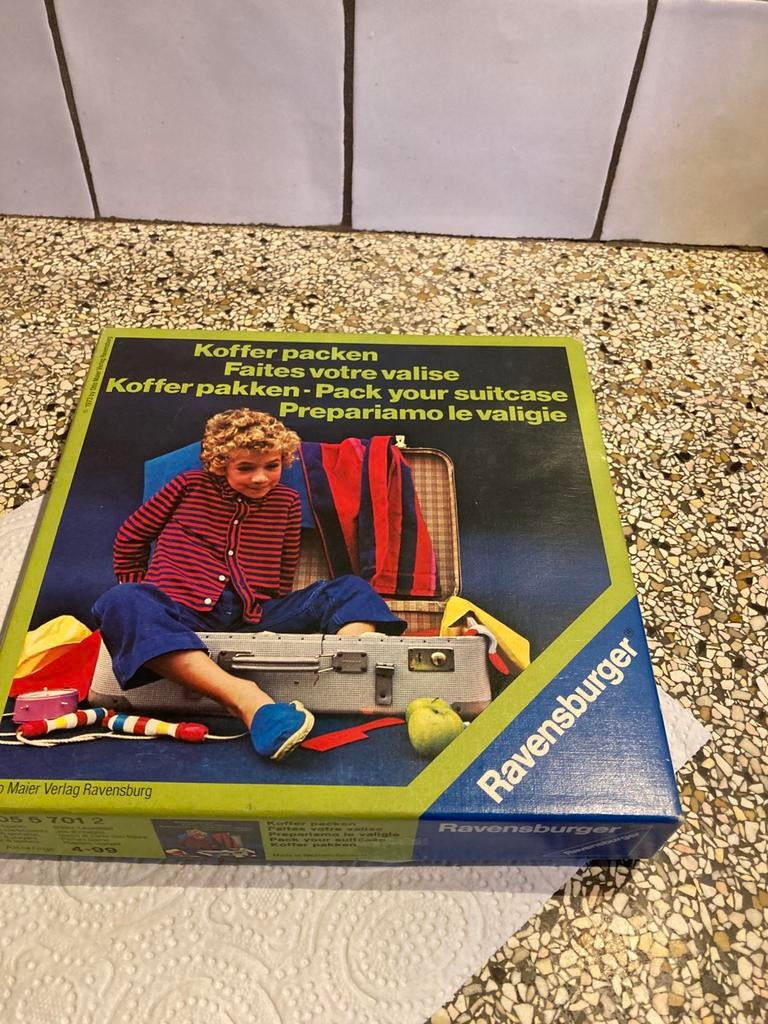Koffer inpakspel, Ophalen of Verzenden, Zo goed als nieuw