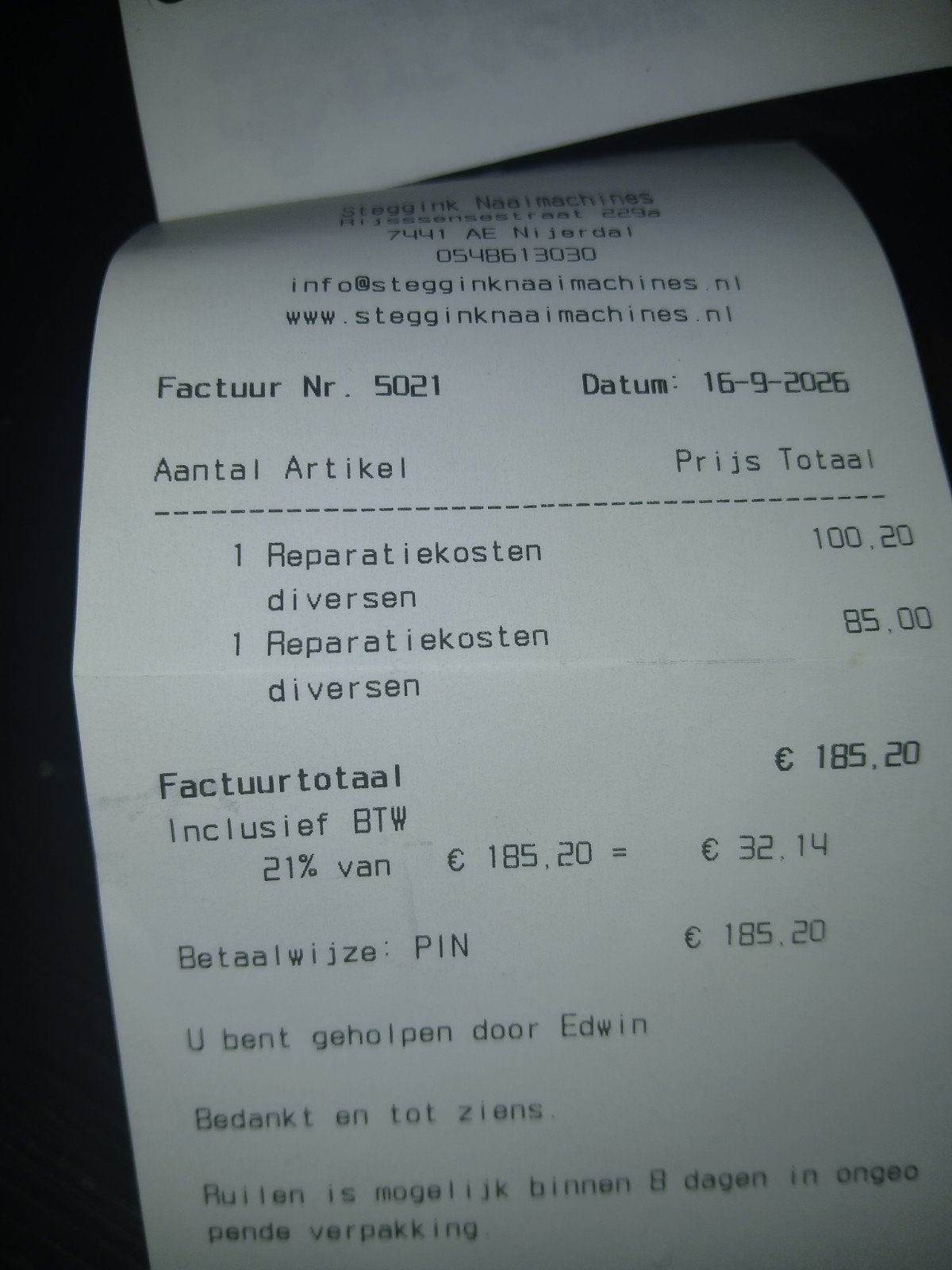 Pfaff Naaimachine - Recentelijk gerepareerd, Ophalen, Gebruikt, Naaimachine, Pfaff