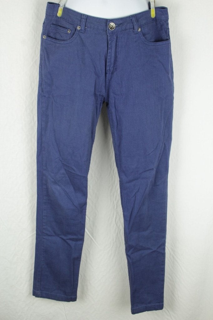 Blauwe damesbroek.Stretch.Mt 40.Merk 2-Bizzy, Maat 38/40 (M), Blauw, ., Ophalen of Verzenden