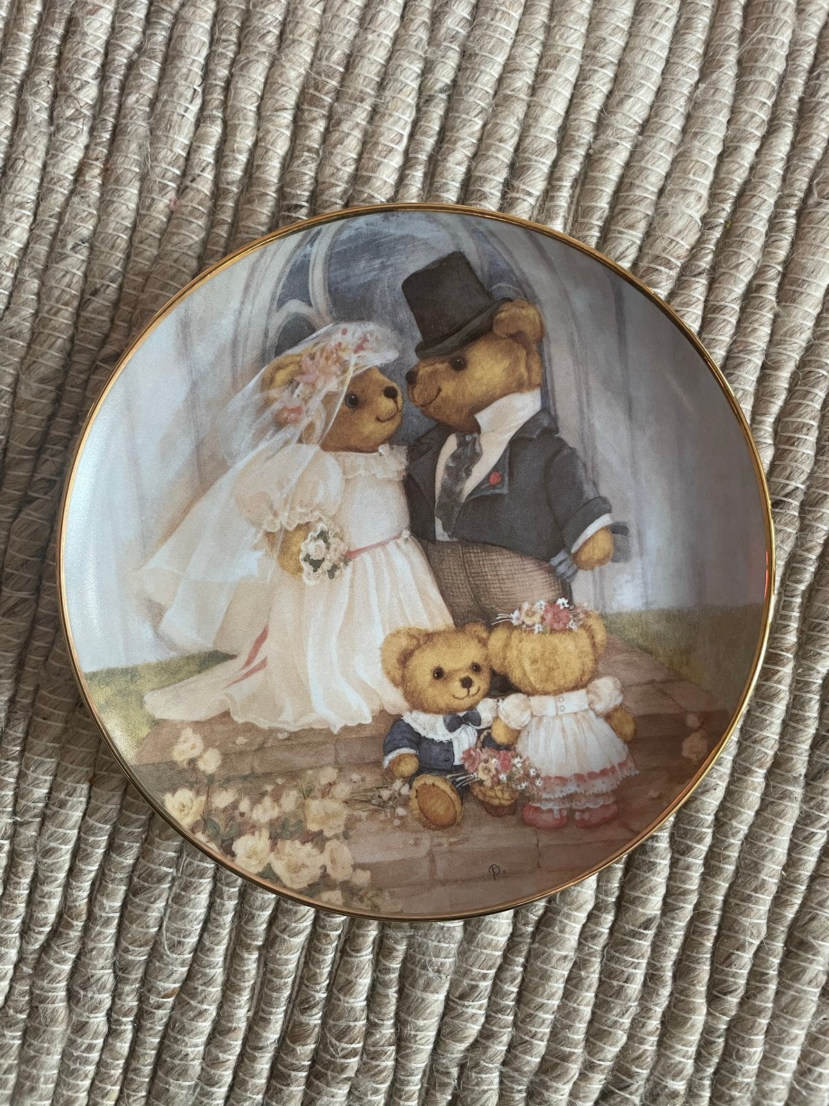 Franklin Mint 'Just Married' verzamelbord Patricia Brooks, Ophalen