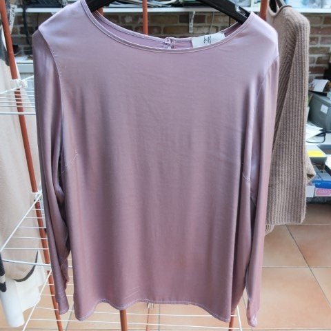 Blouse paars glans Jeff mt 40, Maat 38/40 (M), Jeff, Paars, Nieuw