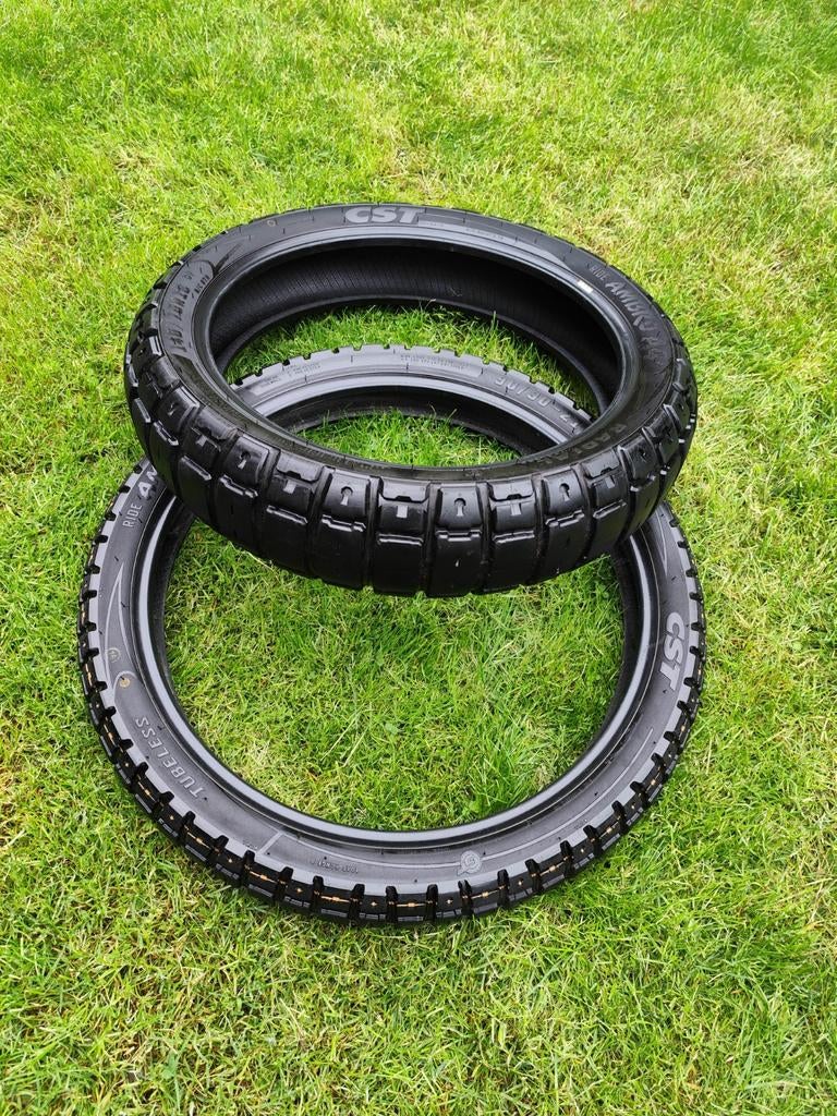 CST Tubeless Motorbanden CFMOTO 450MT (90/90-21, 140/70-18), Motoren, Ophalen of Verzenden, Gebruikt