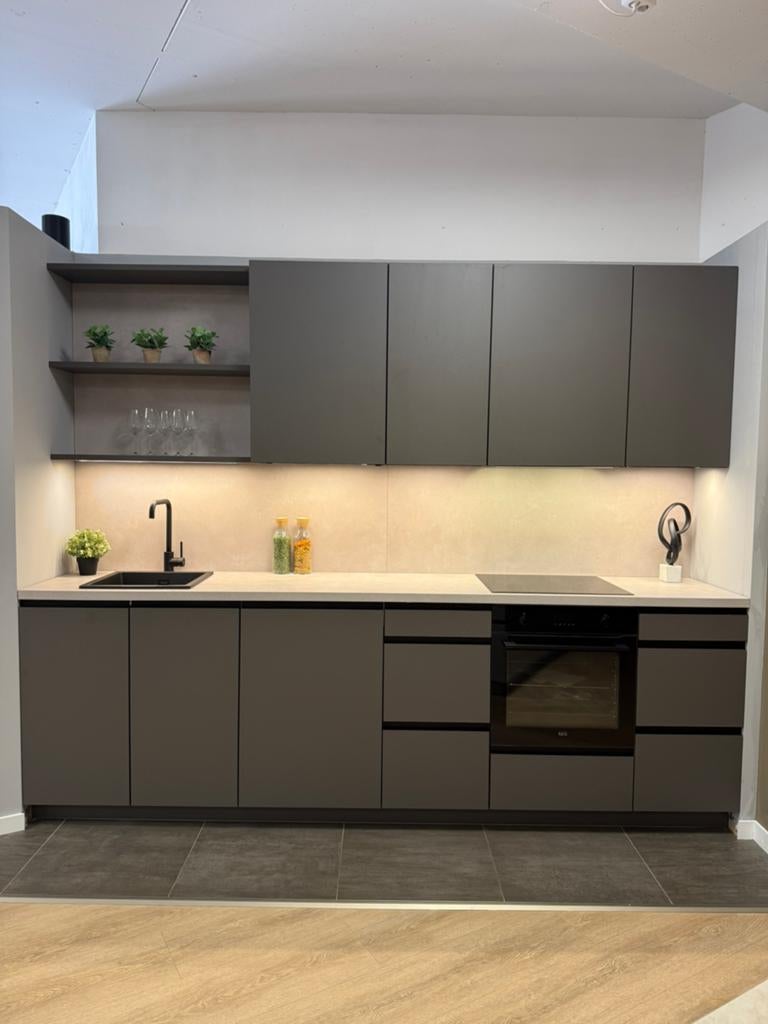 Showroom Keuken uitverkoop recht grijs, Ophalen, Nieuw