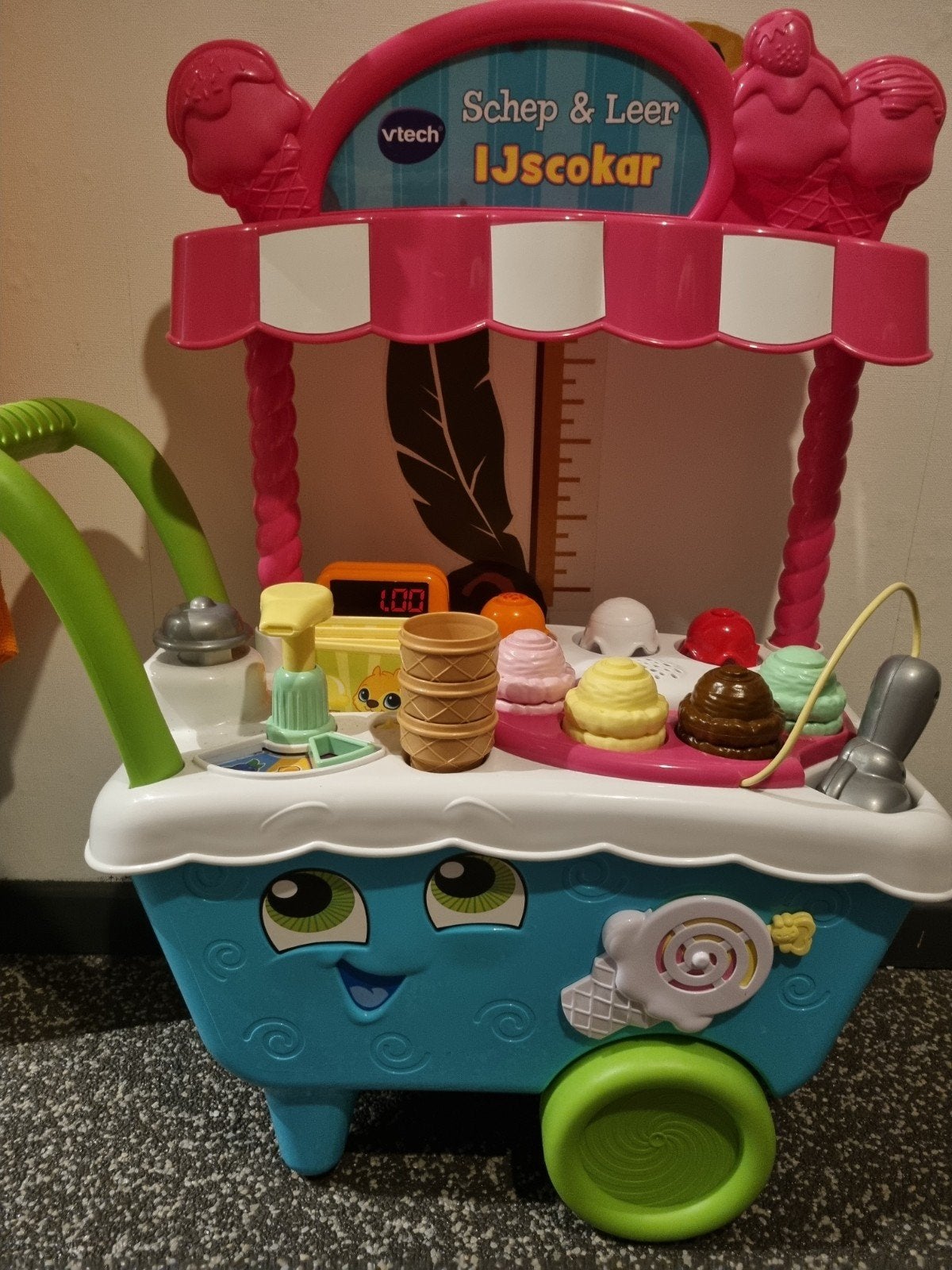 VTech Schep & Leer IJscokar met muziek en geluid, Ophalen of Verzenden, Zo goed als nieuw, Overige typen, Met wieltjes