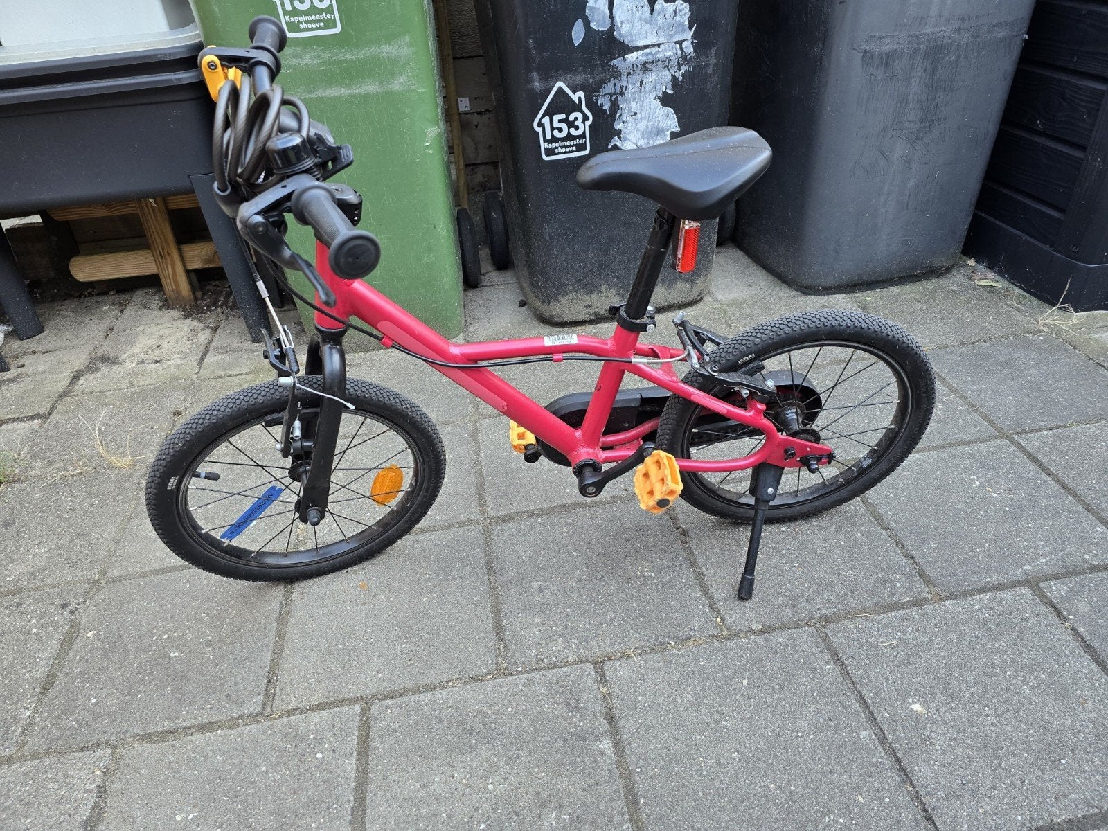 kinderfiets 16 inch, Ophalen, Gebruikt, 16 tot 20 inch, Decathlon