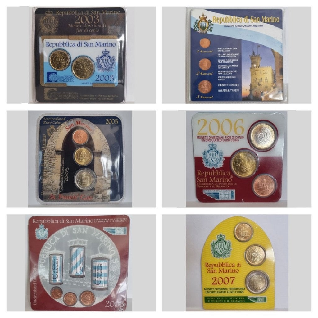 San Marino Euro Muntenset 2003 - 1, 2, 5 Cent, Ophalen of Verzenden, San Marino, Overige waardes, Setje