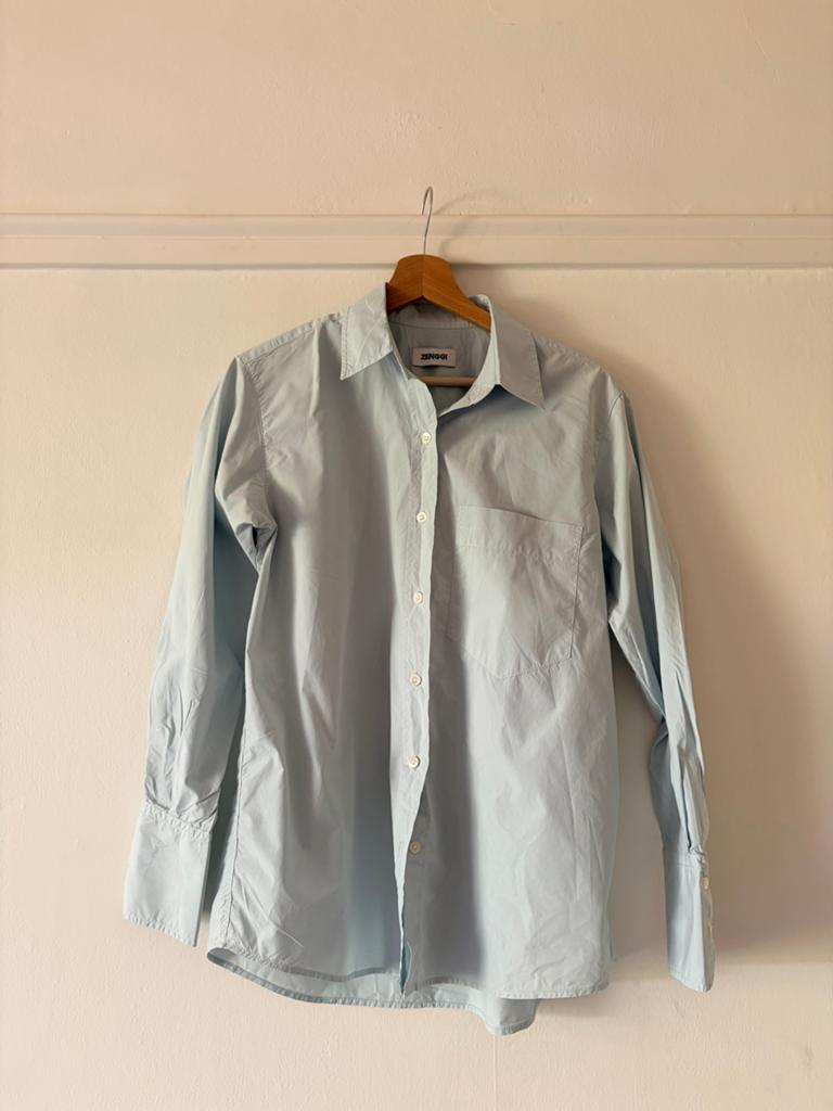 ZENGGI blouse lichtblauw | Maat 34, Verzenden, Zo goed als nieuw, Maat 34 (XS) of kleiner, Blauw