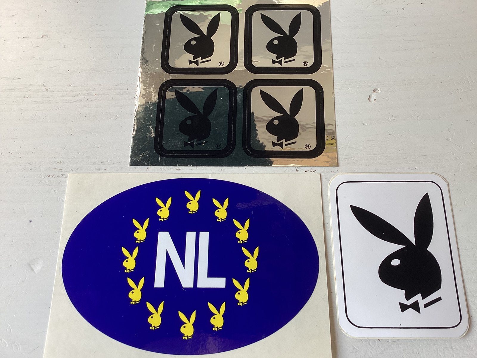 Stickers Playboy, Verzenden, Zo goed als nieuw