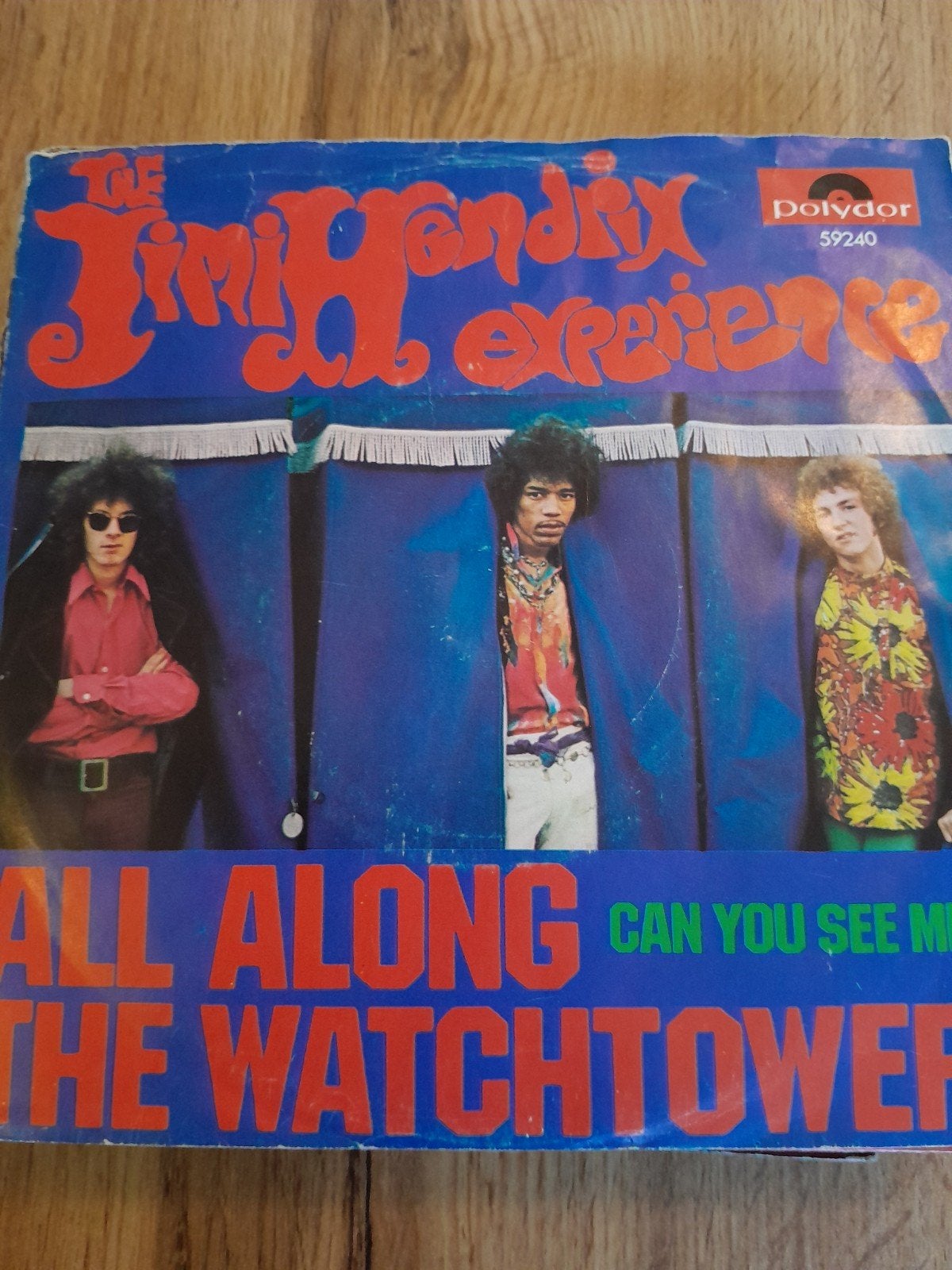 the jimi hendrix experience 7inch all along the watchtower, Ophalen of Verzenden, Zo goed als nieuw, Overige formaten