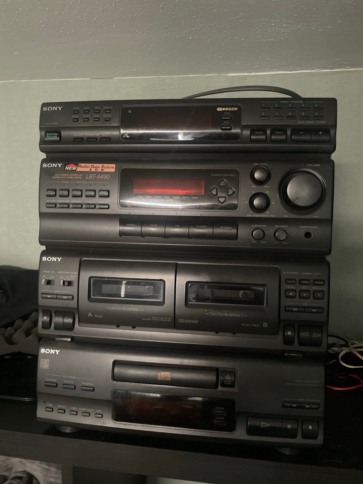 Sony LBT-A490 Stereo Set met CD, Cassette en Tuner, Ophalen, Gebruikt, Cassettedeck, Losse componenten