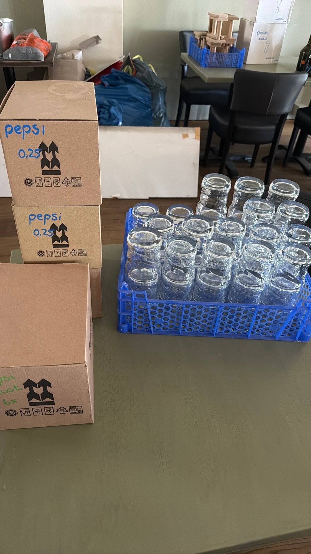 Pepsi glazen, 50+ stuks, Diversen, Rommelmarktspullen, Ophalen, Zo goed als nieuw