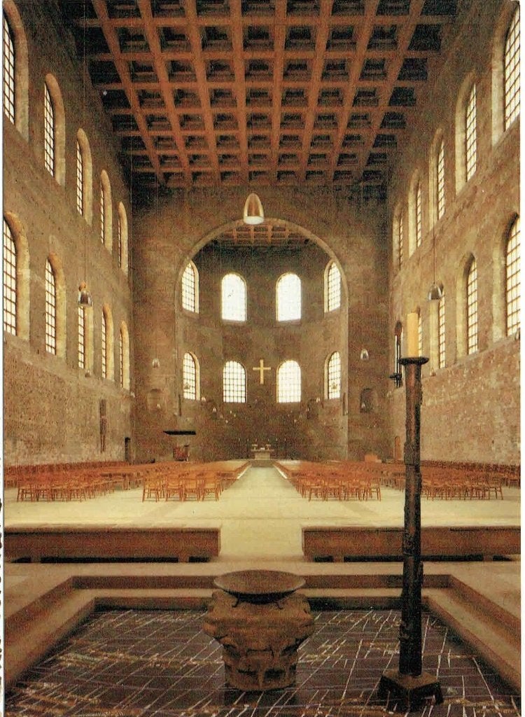 Duitsland Trier Konstantijn-Basiliek, Verzenden, 1960 tot 1980, Ongelopen, Gebouw