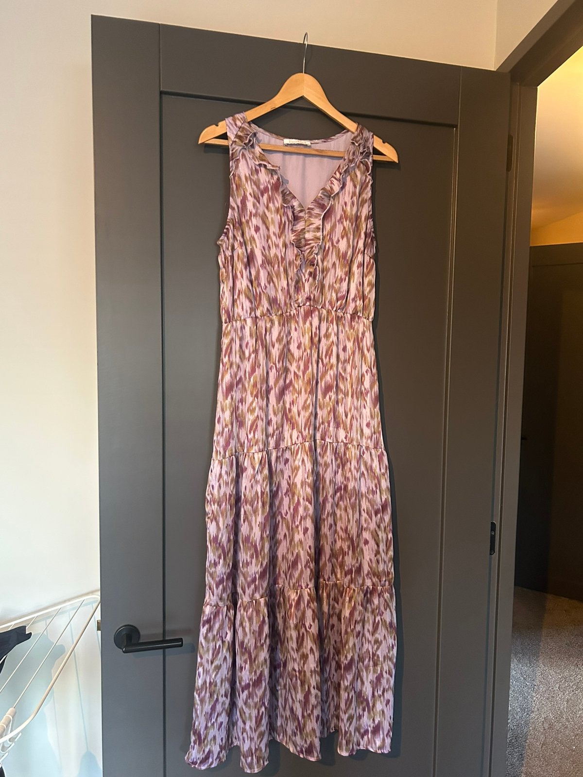 Prachtige lange lila jurk Freebird maat M te koop gevoerd, Maat 38/40 (M), Verzenden, Paars, Zo goed als nieuw