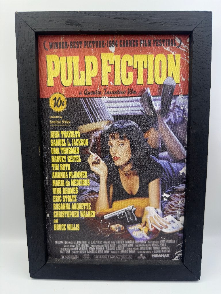 Pulp fiction movie film poster framed, Ophalen of Verzenden, A1 t/m A3, Film en Tv